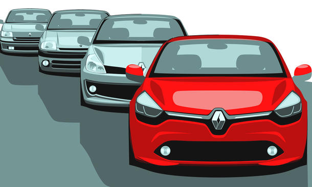 Renault Clio: Vier Generationen des Kleinwagens