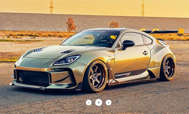 Blick von schräg vorne auf den Subaru BRZ von Streethunter Designs.