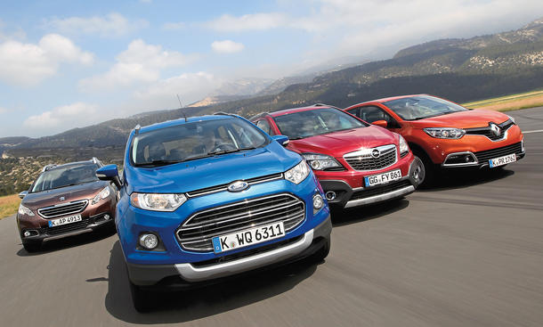 Ford Ecosport Vs Mokka 08 Und Captur Kompakt Suv Im Vergleich