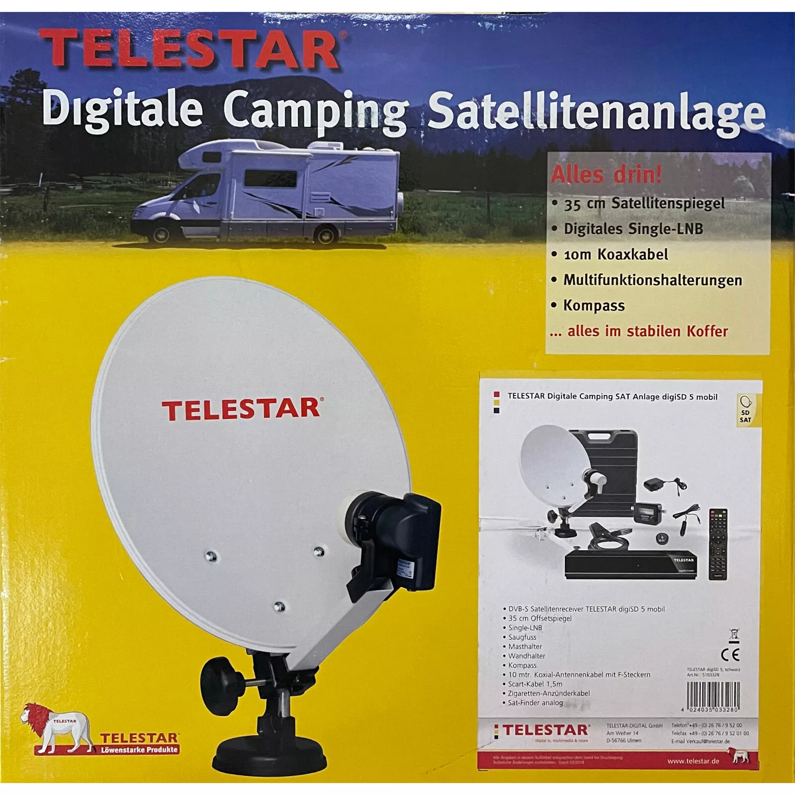 Telestar digiSD 5 Camping SAT-Anlage inkl. Koffer